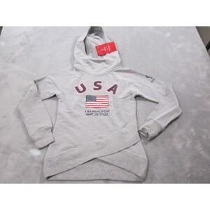 USA National Team Hoodie Youth Small FIFA Soccer‎ World Cup Qatar 2022 Gray